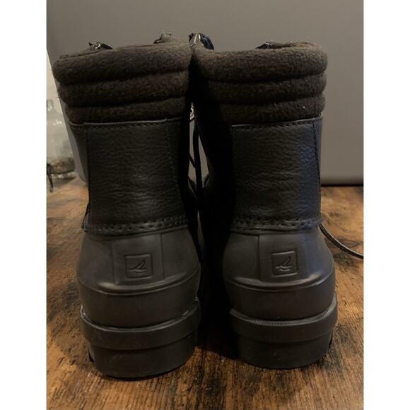 SPERRY AVENUE DUCK BOOT MENS SIZE 8M BLACK NEW - Picture 2 of 7